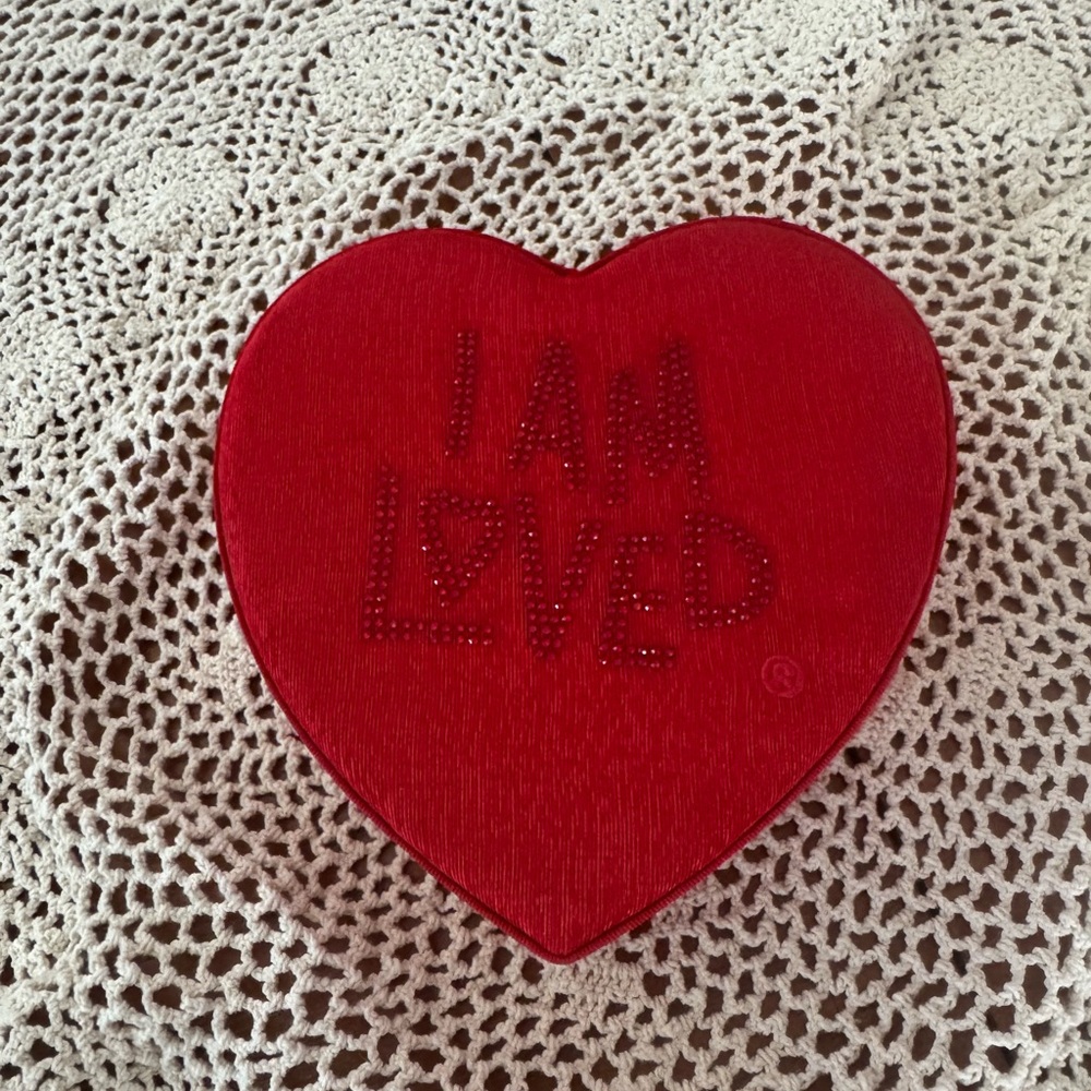Red Heart-Shaped 'I Am Loved' Box